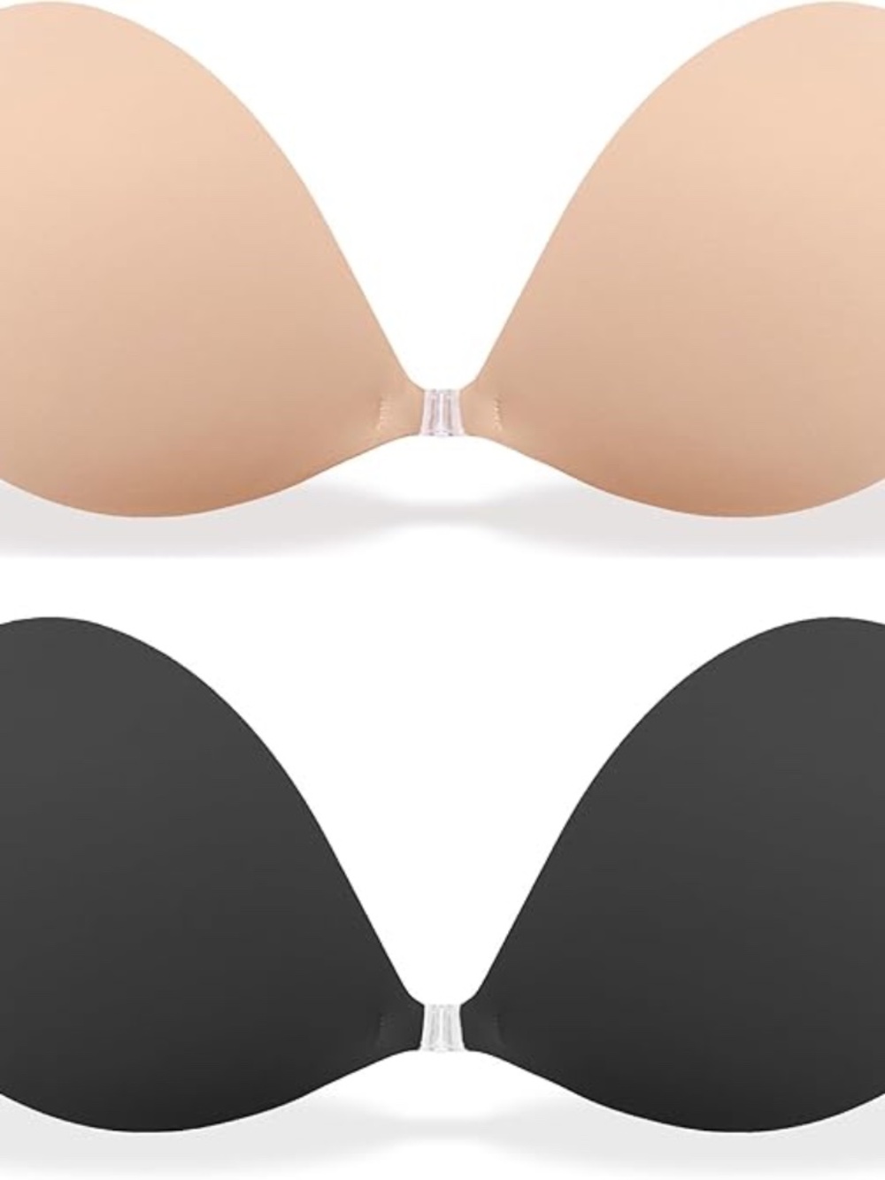 TWO-Pack Professional Adhesive Bra  Black AND Nude NIB Sz C